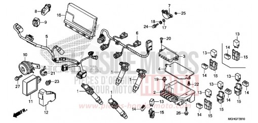 SUB HARNESS VFR1200XLG de 2016